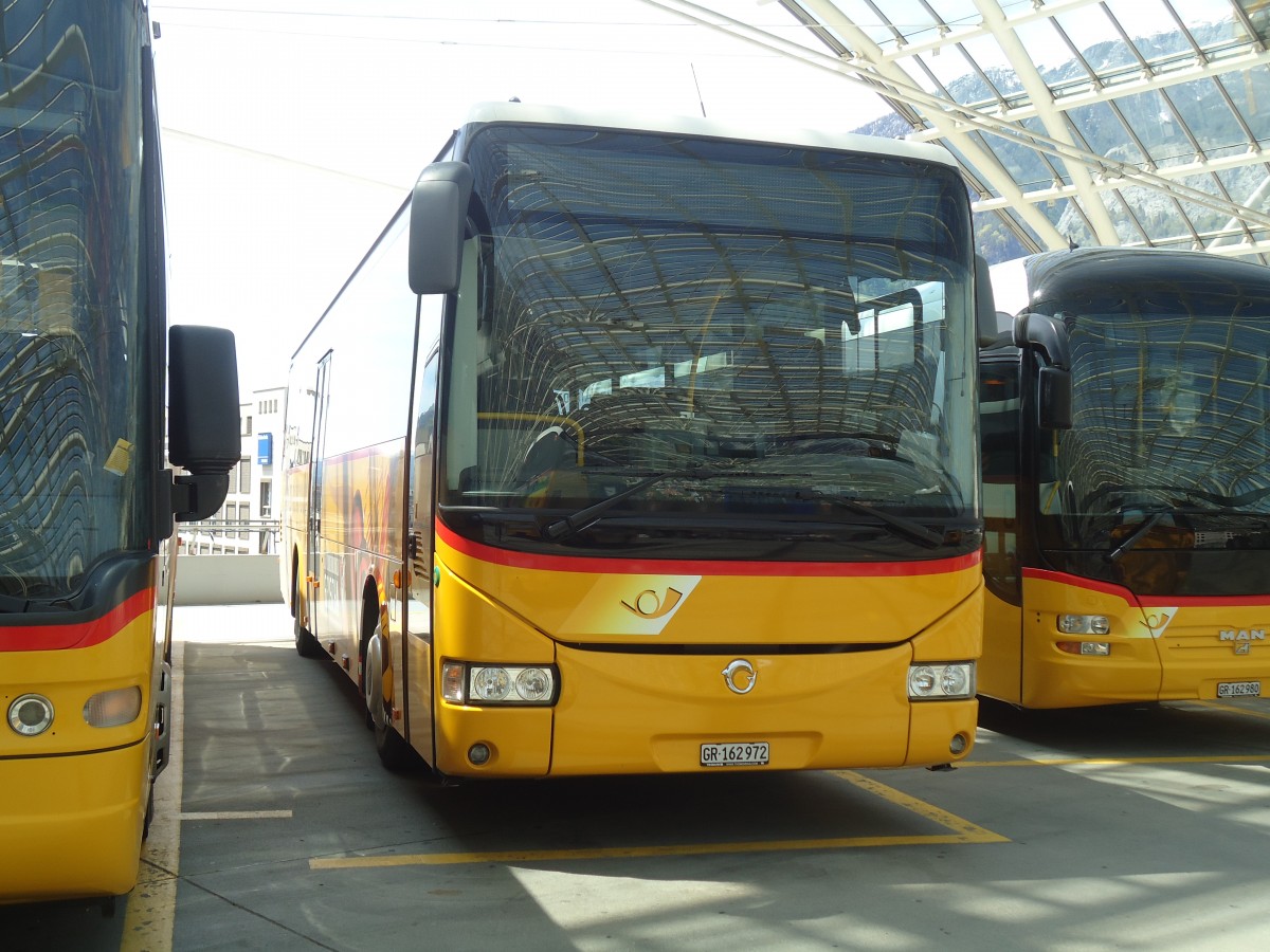 (138'905) - PostAuto Graub�nden - GR 162'972 - Irisbus am 17. Mai 2012 in Chur, Postautostation