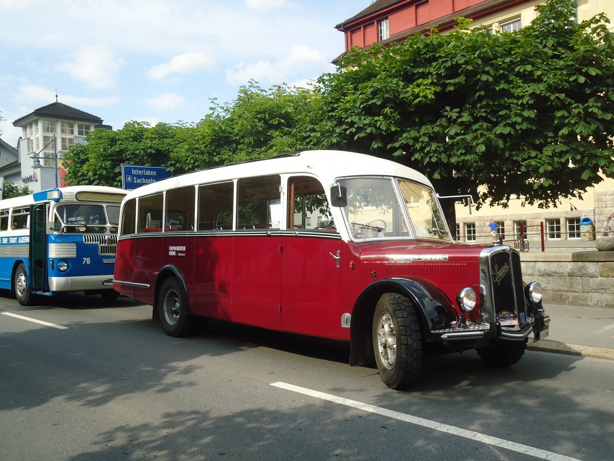 (139'052) - Bechter, Kriens - LU 82'380 - Saurer/Krapf (ex M�nch, D-Marienberg; ex Spirig, Widnau; ex RhV Altst�tten Nr. 33; ex Th�r, Eichberg) am 27. Mai 2012 in Sarnen, OiO