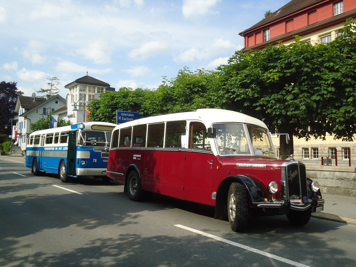 (139'054) - Bechter, Kriens - LU 82'380 - Saurer/Krapf (ex M�nch, D-Marienberg; ex Spirig, Widnau; ex RhV Altst�tten Nr. 33; ex Th�r, Eichberg) am 27. Mai 2012 in Sarnen, OiO