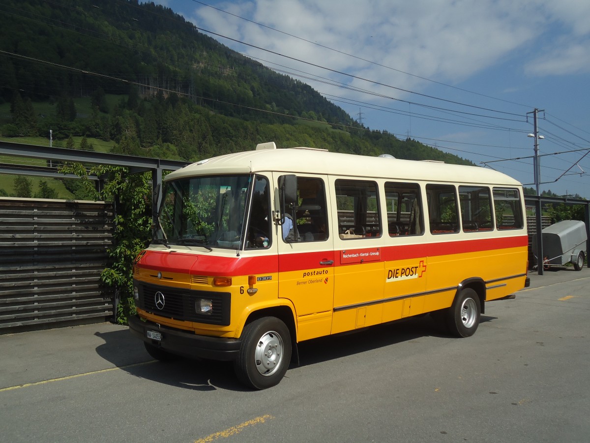 (139'154) - M�ller, Ennetmoos - Nr. 6/NW 14'055 - Mercedes (ex Portenier, Adelboden Nr. 6; ex Geiger, Adelboden Nr. 6) am 28. Mai 2012 beim Bahnhof Reichenbach
