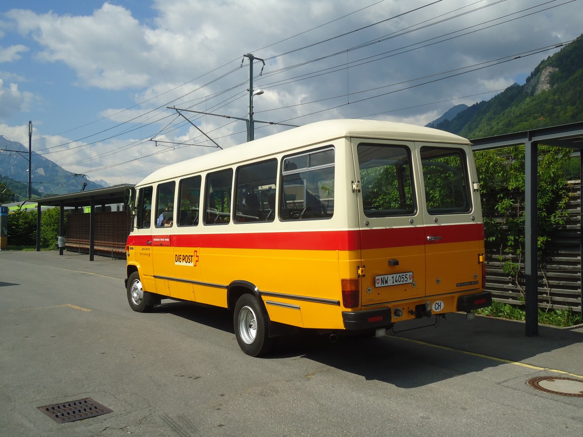 (139'156) - M�ller, Ennetmoos - Nr. 6/NW 14'055 - Mercedes (ex Portenier, Adelboden Nr. 6; ex Geiger, Adelboden Nr. 6) am 28. Mai 2012 beim Bahnhof Reichenbach
