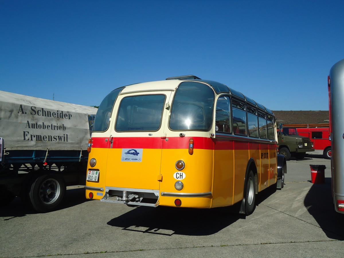 (139'529) - Altherr, Nesslau - SG 900 U - Saurer/T�scher (ex Buchli, Versam) am 16. Juni 2012 in Hinwil, AMP