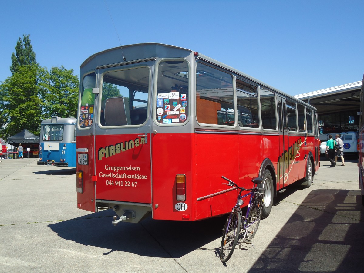 (139'692) - Weidmann, Greifensee - ZH 490'297 - FBW/T�scher (ex VZO Gr�ningen Nr. 30) am 16. Juni 2012 in Hinwil, AMP