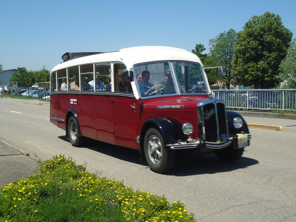 (139'715) - Bechter, Kriens - LU 82'380 - Saurer/Krapf (ex M�nch, D-Marienberg; ex Spirig, Widnau; ex RhV Altst�tten Nr. 33; ex Th�r, Eichberg) am 16. Juni 2012 in Hinwil, AMP