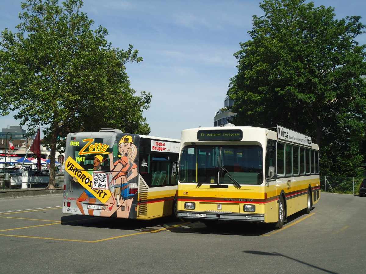(139'993) - STI Thun - Nr. 52/BE 396'552 - Saurer/R&J am 24. Juni 2012 bei der Schiffl�ndte Thun