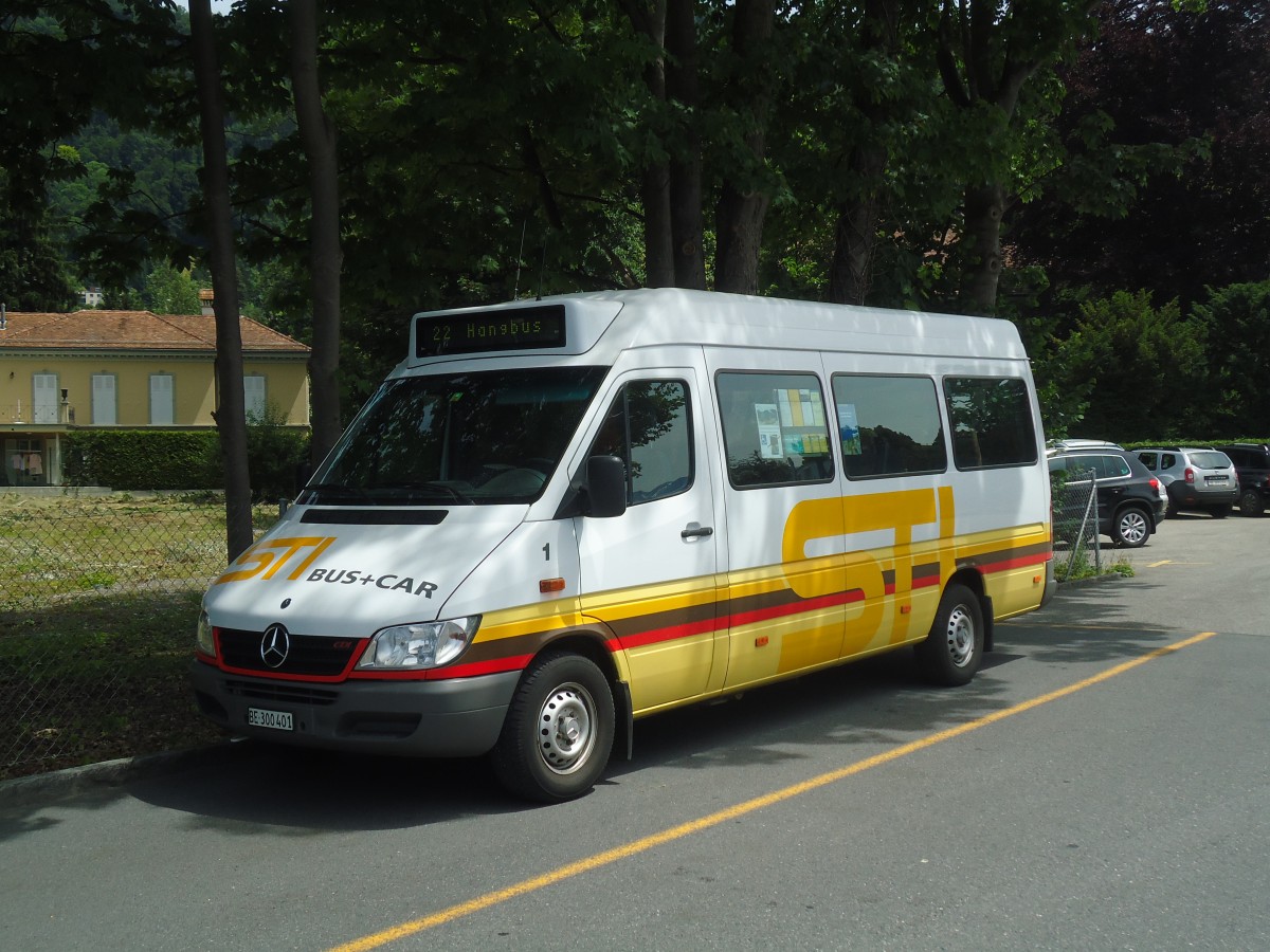 (140'176) - STI Thun - Nr. 1/BE 300'401 - Mercedes am 28. Juni 2012 bei der Schiffl�ndte Thun