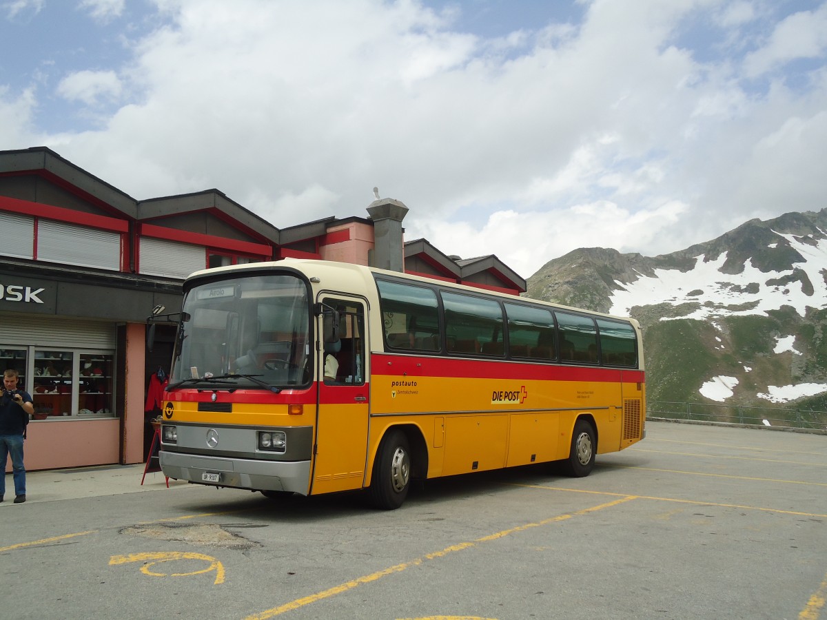 (140'290) - Mattli, Wassen - UR 9107 - Mercedes am 1. Juli 2012 in Nufenen, Passh�he