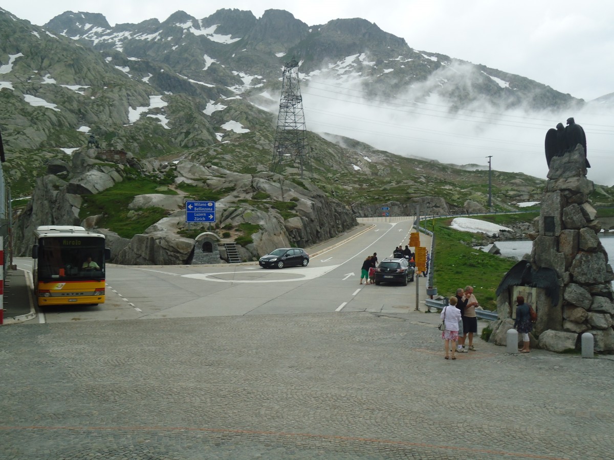 (140'366) - Marchetti, Airolo - Nr. 5/TI 303'333 - Setra am 1. Juli 2012 in Gotthard, Passh�he