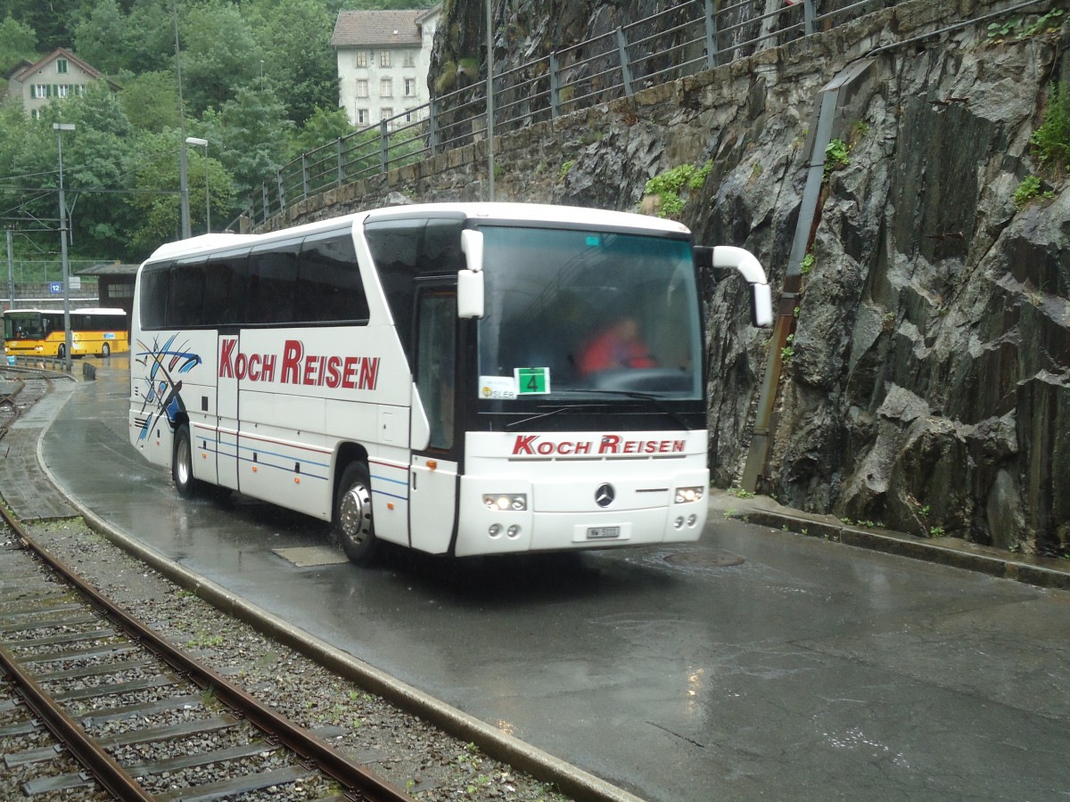 (140'387) - Koch, Giswil - NW 5111 - Mercedes am 1. Juli 2012 beim Bahnhof G�schenen