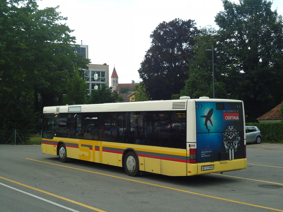 (141'002) - STI Thun - Nr. 99/BE 577'099 - MAN am 3. August 2012 bei der Schiffl�ndte Thun