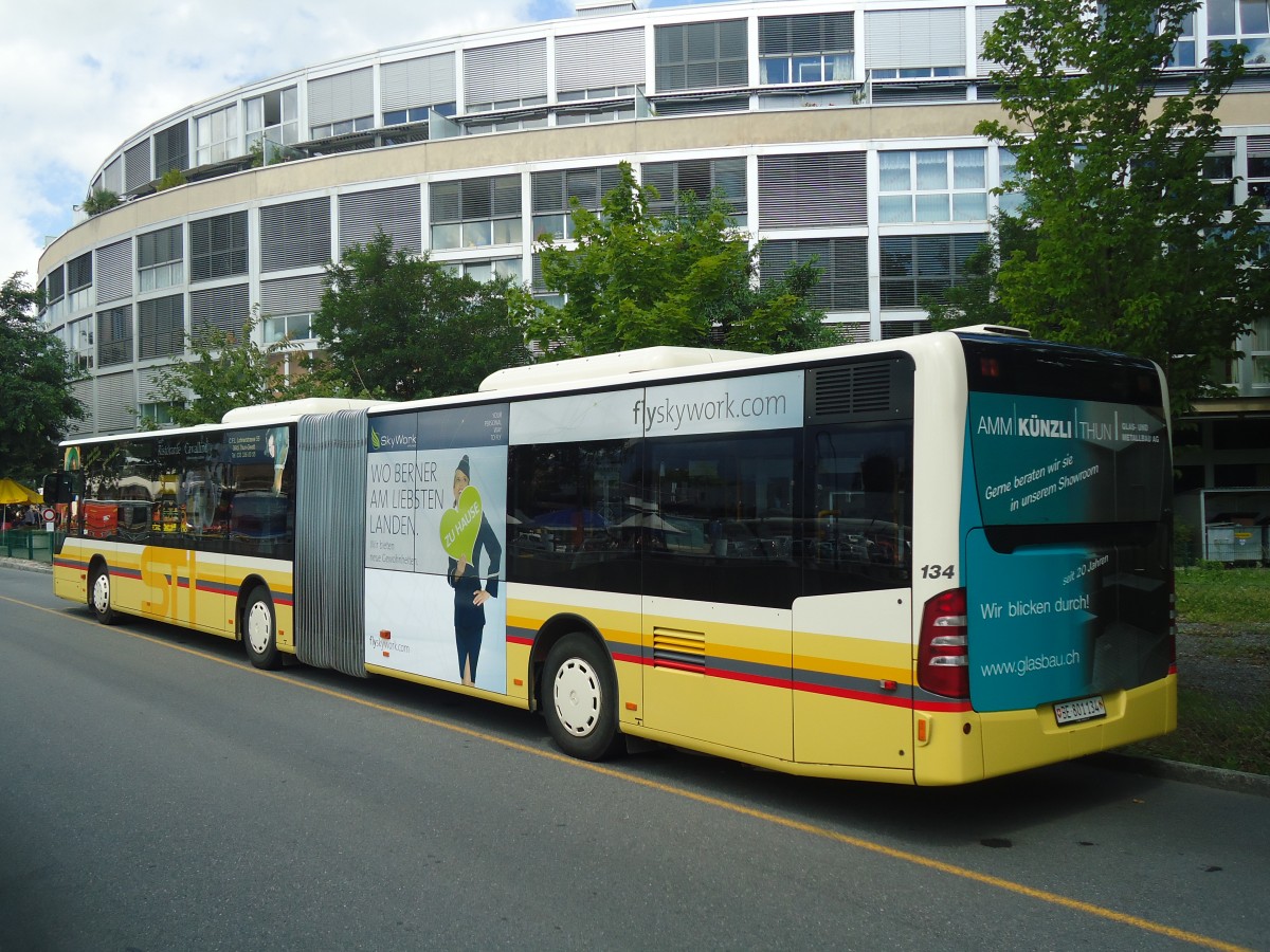 (141'048) - STI Thun - Nr. 134/BE 801'134 - Mercedes am 7. August 2012 bei der Schiffl�ndte Thun