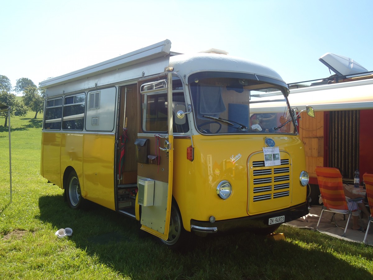 (141'205) - Langenegger S., W�denswil - ZH 94'923 - Saurer-OM am 18. August 2012 in Affeltrangen, Kreuzegg