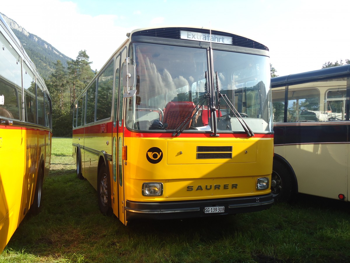 (141'597) - R�egg, R�ti - SG 139'308 - Saurer/T�scher (ex Gurtner, Worb; ex P 24'276) am 15. September 2012 in Chur, Waffenplatz