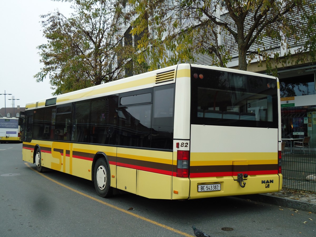 (142'222) - STI Thun - Nr. 82/BE 543'382 - MAN am 19. November 2012 bei der Schiffl�ndte Thun
