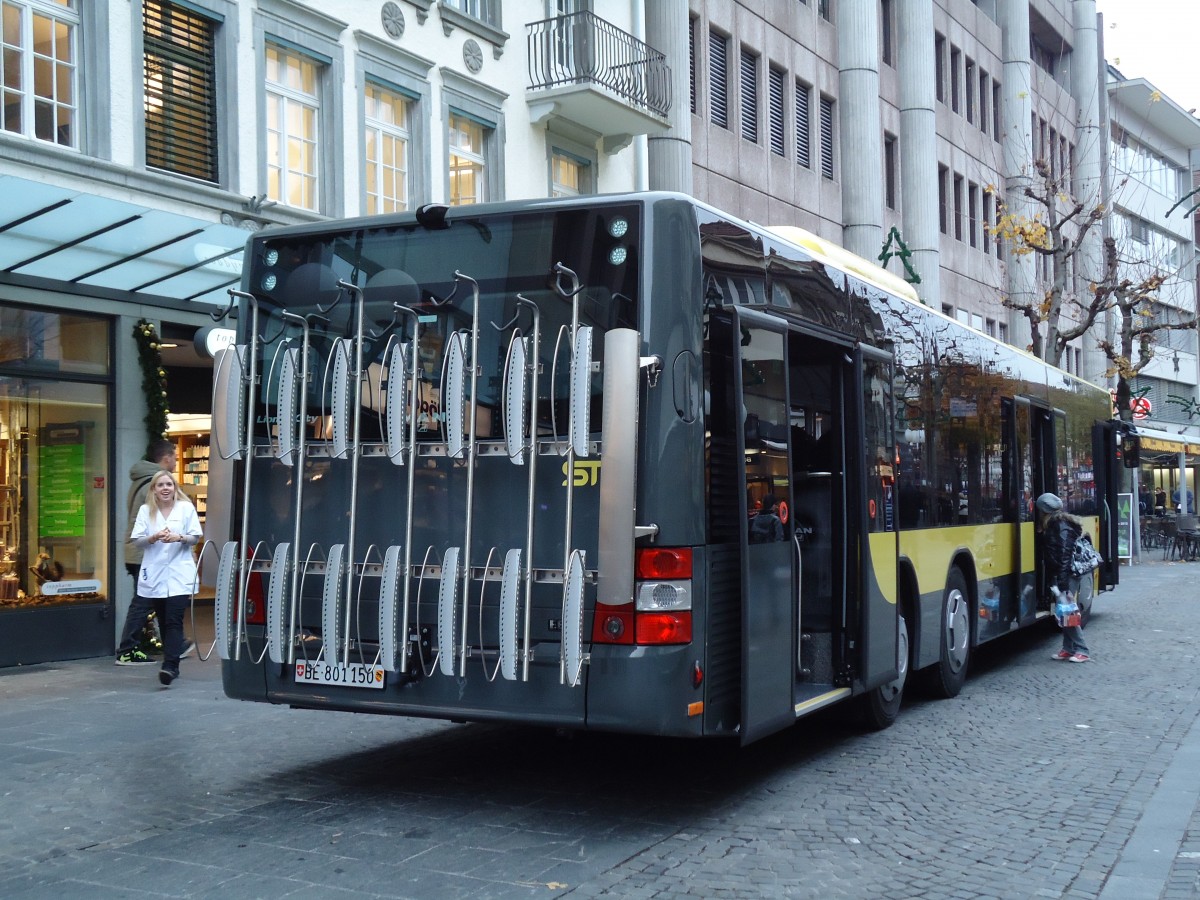 (142'256) - STI Thun - Nr. 150/BE 801'150 - MAN am 22. November 2012 in Thun, B�lliz