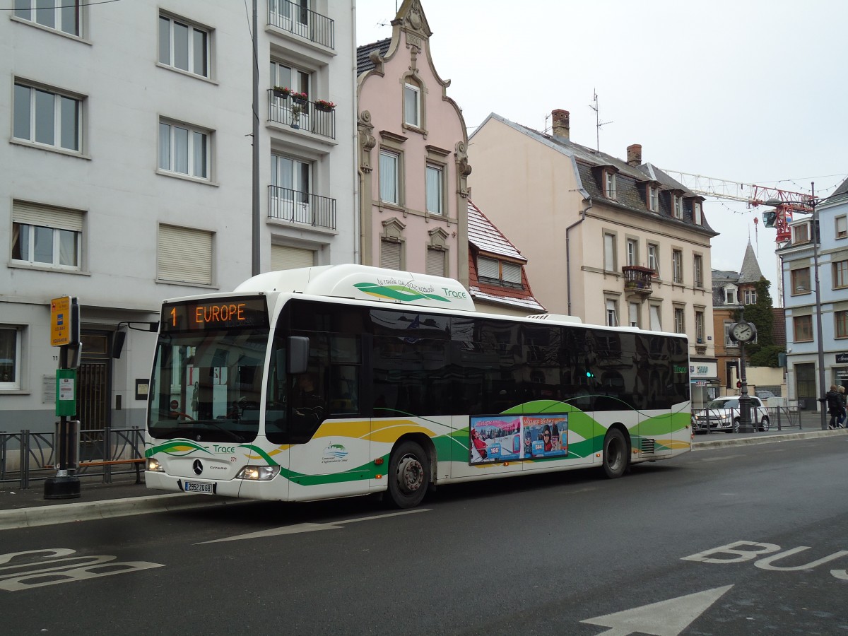 (142'372) - TRACE Colmar - Nr. 271/2952 ZQ 68 - Mercedes am 8. Dezember 2012 in Colmar, Th��tre