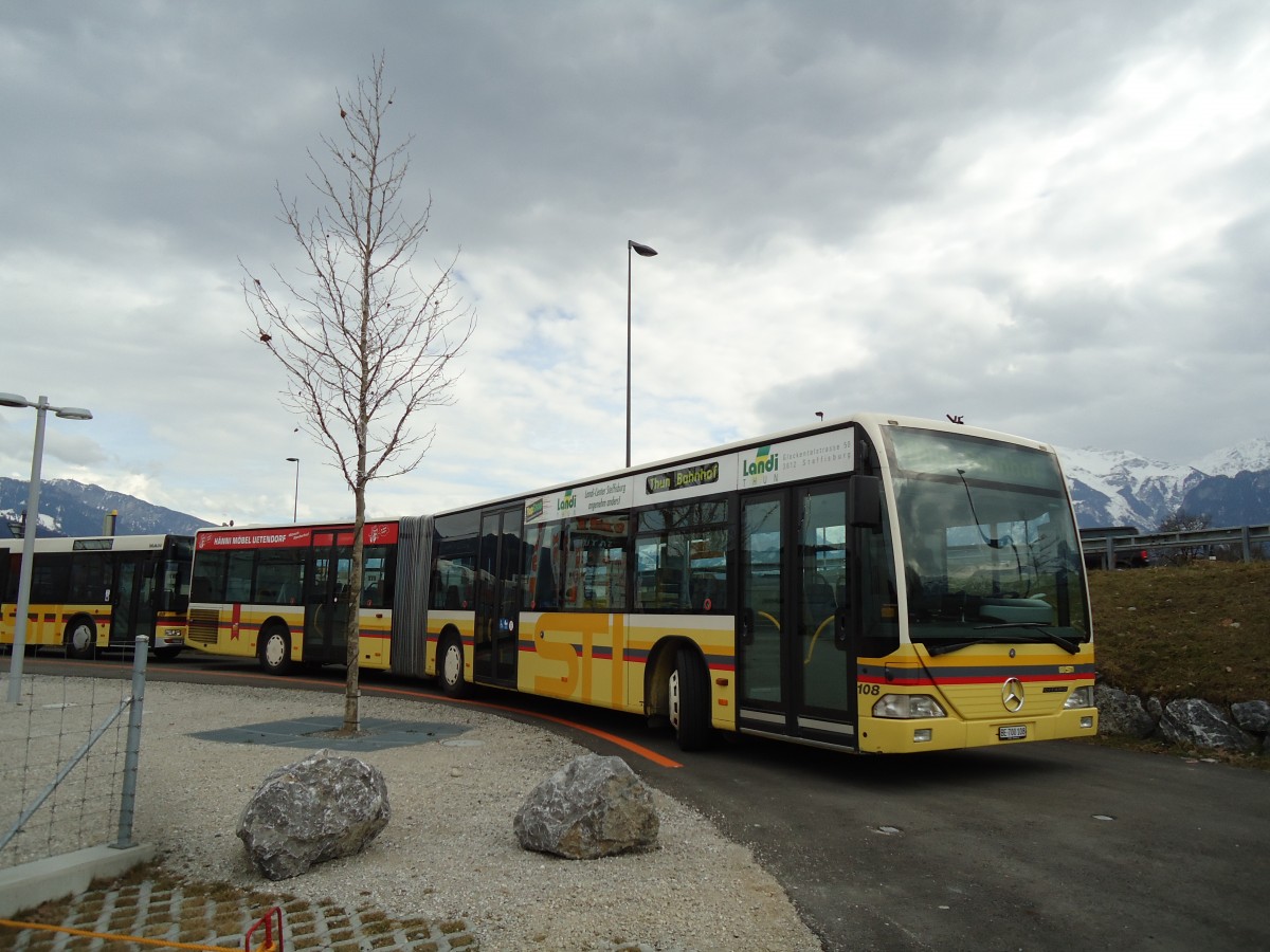 (143'479) - STI Thun - Nr. 108/BE 700'108 - Mercedes am 10. M�rz 2013 in Thun, Arena Thun