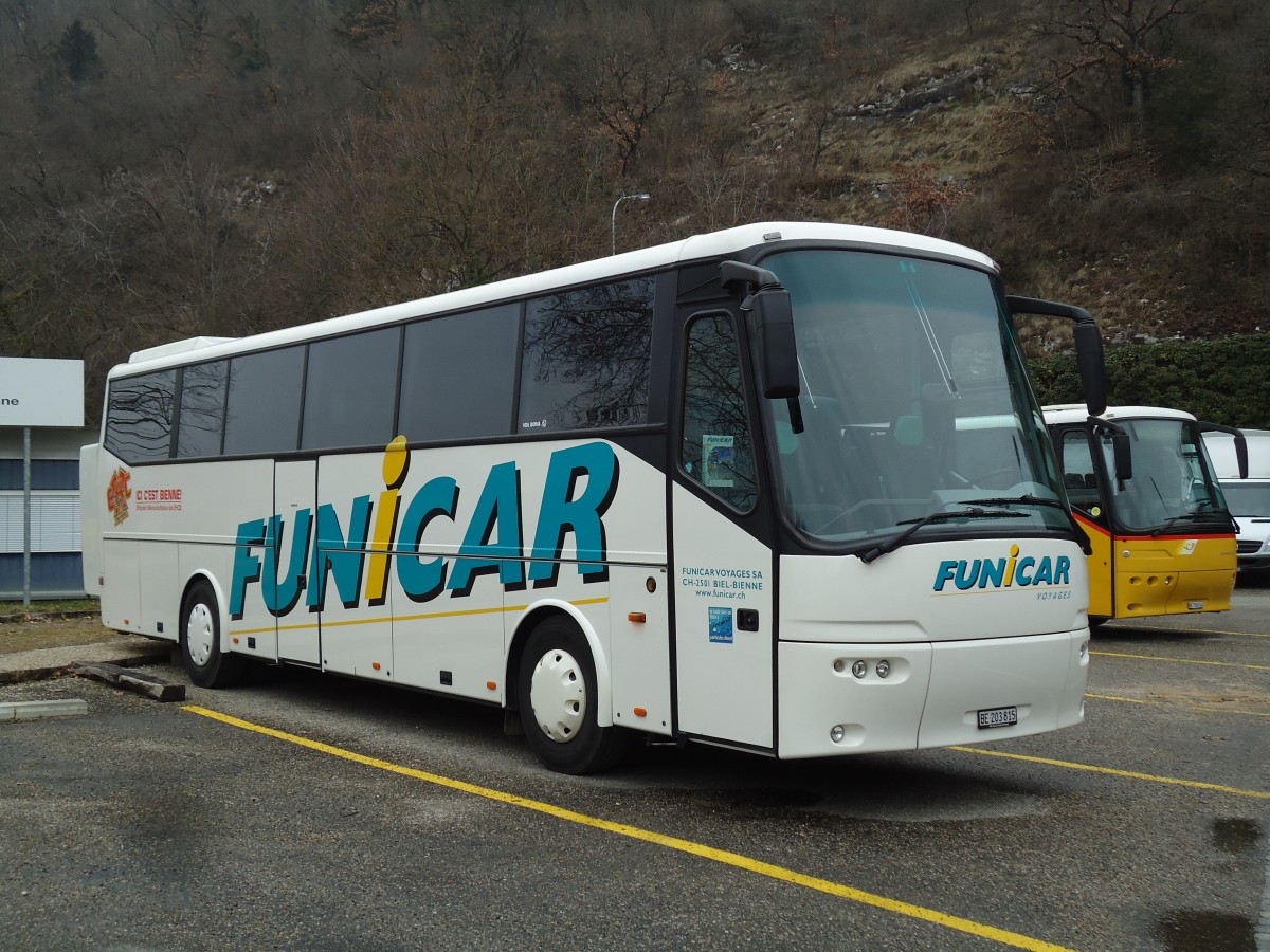 (143'508) - Funi-Car, Biel - Nr. 15/BE 203'815 - Bova am 23. M�rz 2013 in Biel, Garage
