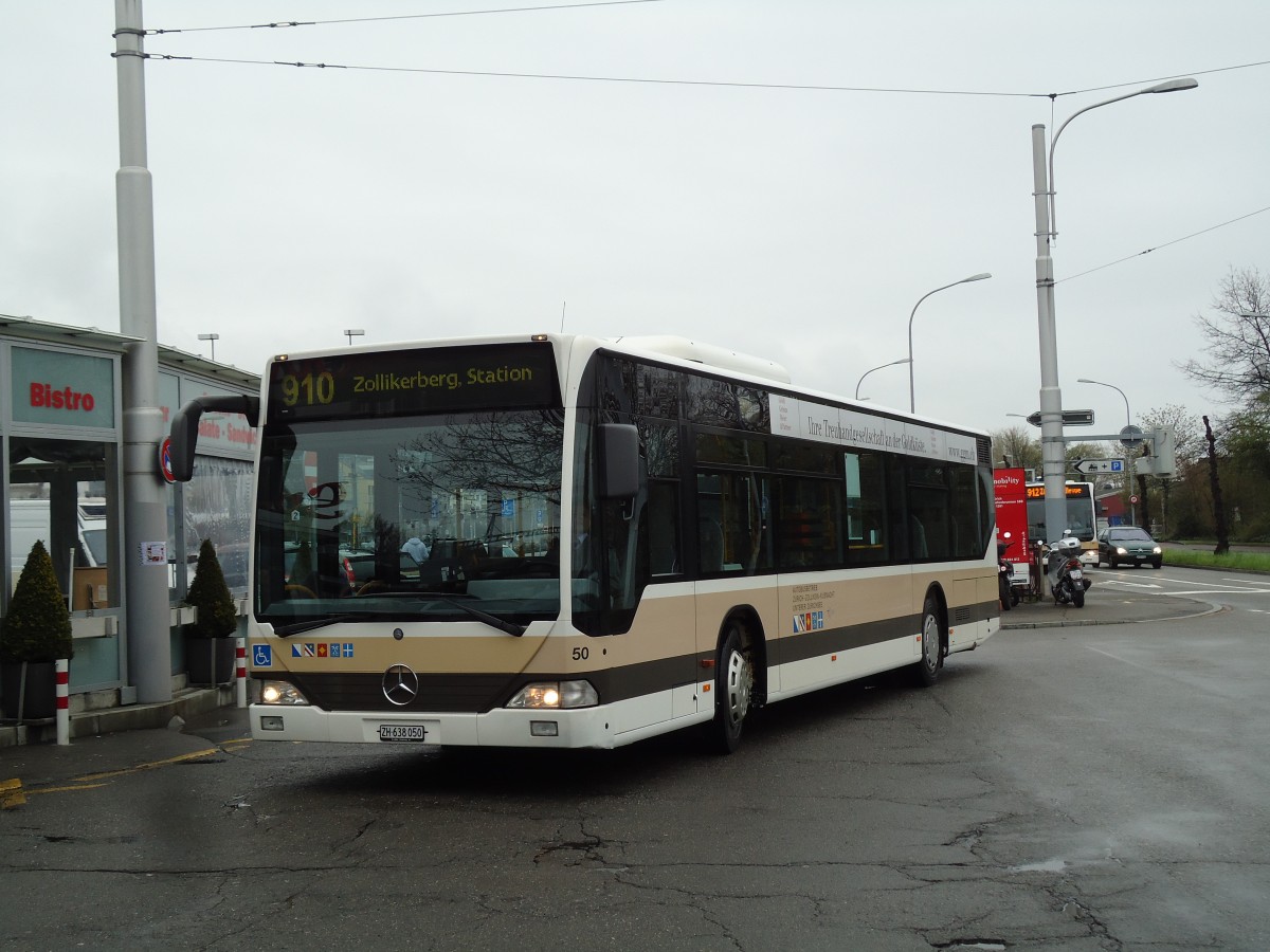 (143'741) - AZZK Zollikon - Nr. 50/ZH 638'050 - Mercedes am 21. April 2013 beim Bahnhof Z�rich-Tiefenbrunnen