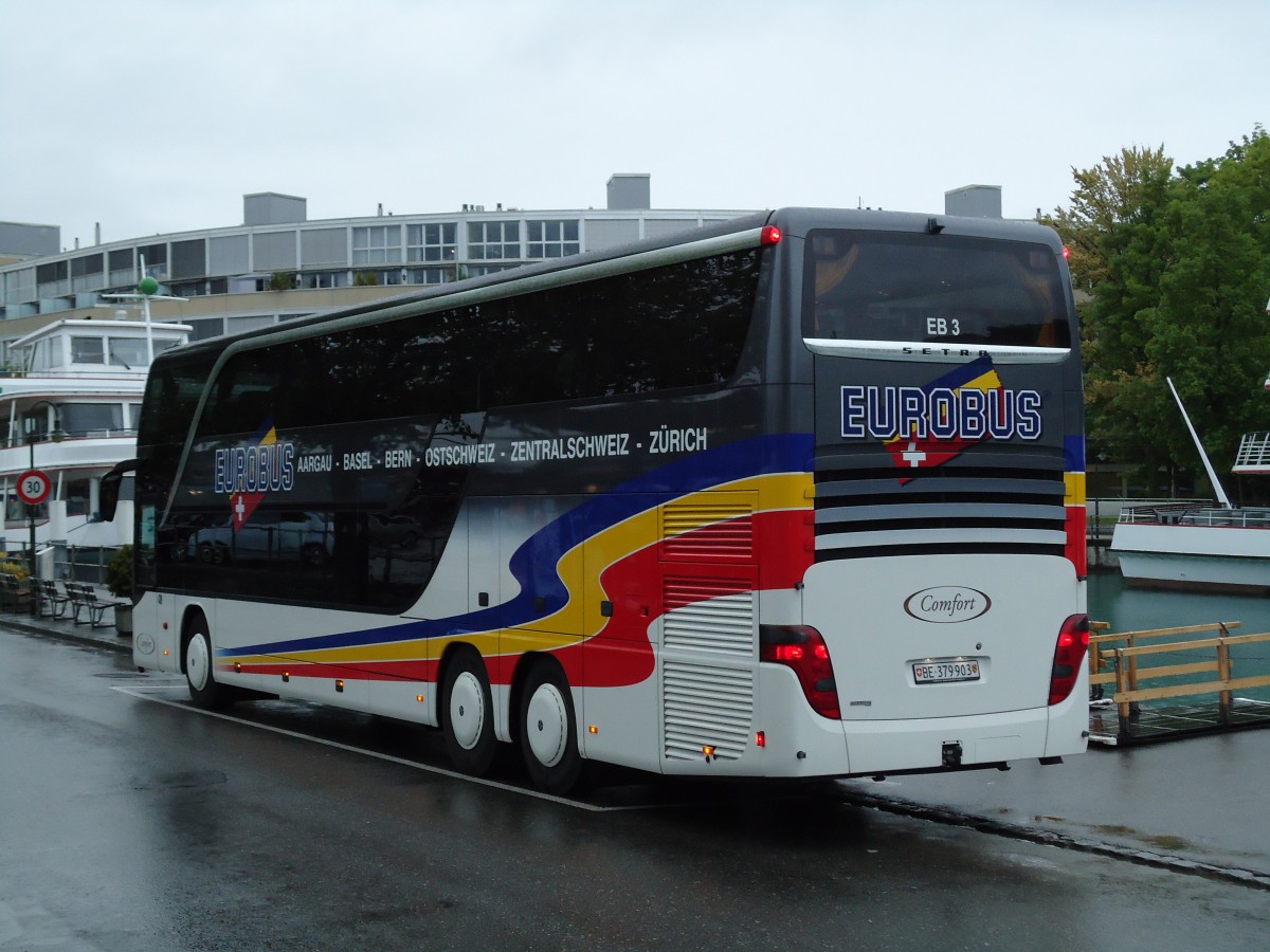 (144'202) - Eurobus, Bern - Nr. 3/BE 379'903 - Setra am 17. Mai 2013 bei der Schiffl�ndte Thun