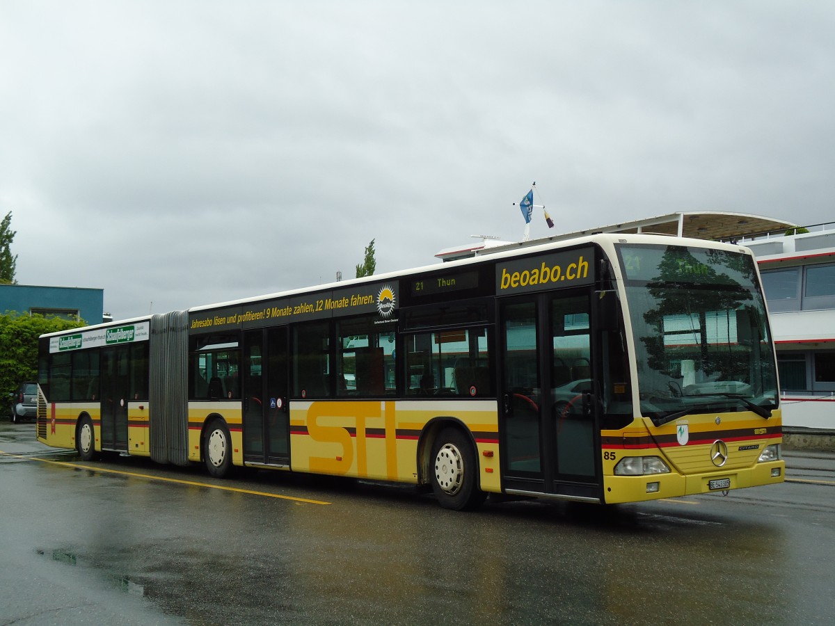 (144'213) - STI Thun - Nr. 85/BE 543'385 - Mercedes am 19. Mai 2013 bei der Schiffl�ndte Thun