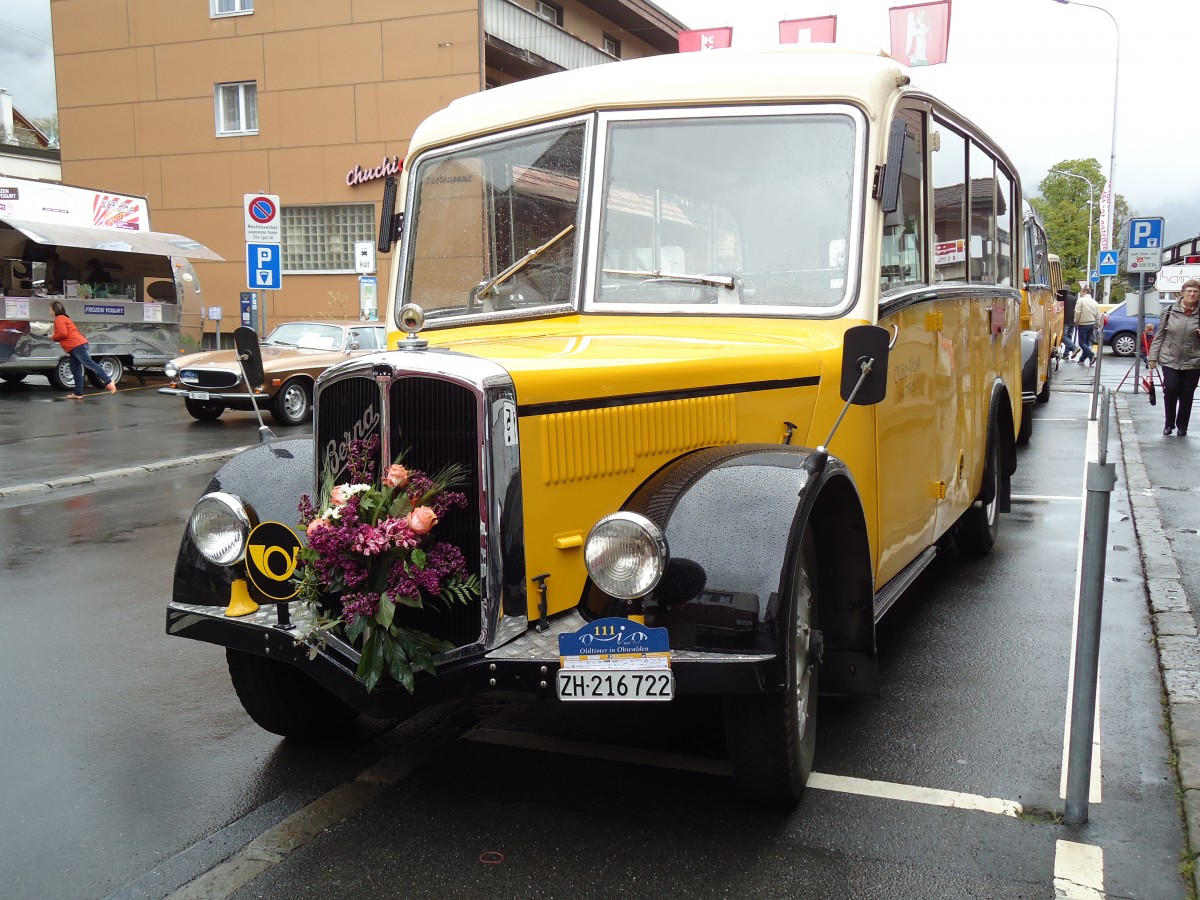 (144'272) - Moser, Sch�nenberg - ZH 216'722 - Berna/Hess (ex Barenco, Faido) am 19. Mai 2013 in Engelberg, OiO