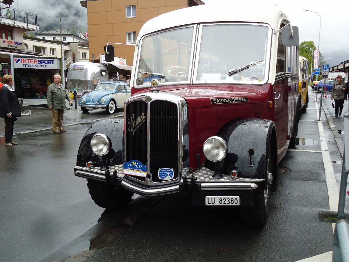 (144'273) - Bechter, Kriens - LU 82'380 - Saurer/Krapf (ex M�nch, D-Marienberg; ex Spirig, Widnau; ex RhV Altst�tten Nr. 33; ex Th�r, Eichberg) am 19. Mai 2013 in Engelberg, OiO