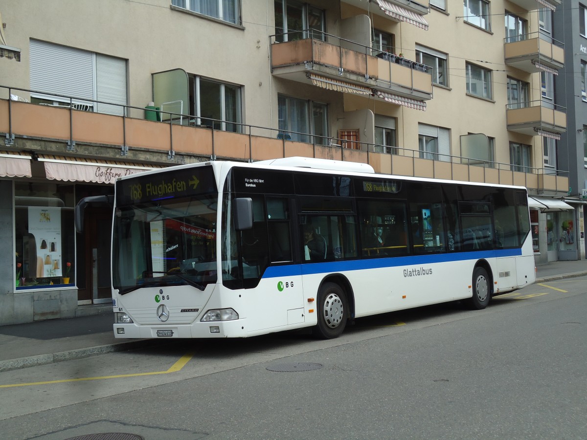 (144'450) - Welti-Furrer, Z�rich - Nr. 61/ZH 634'610 - Mercedes (ex Fr�hlich, Z�rich Nr. 610) am 20. Mai 2013 beim Bahnhof Z�rich-Oerlikon