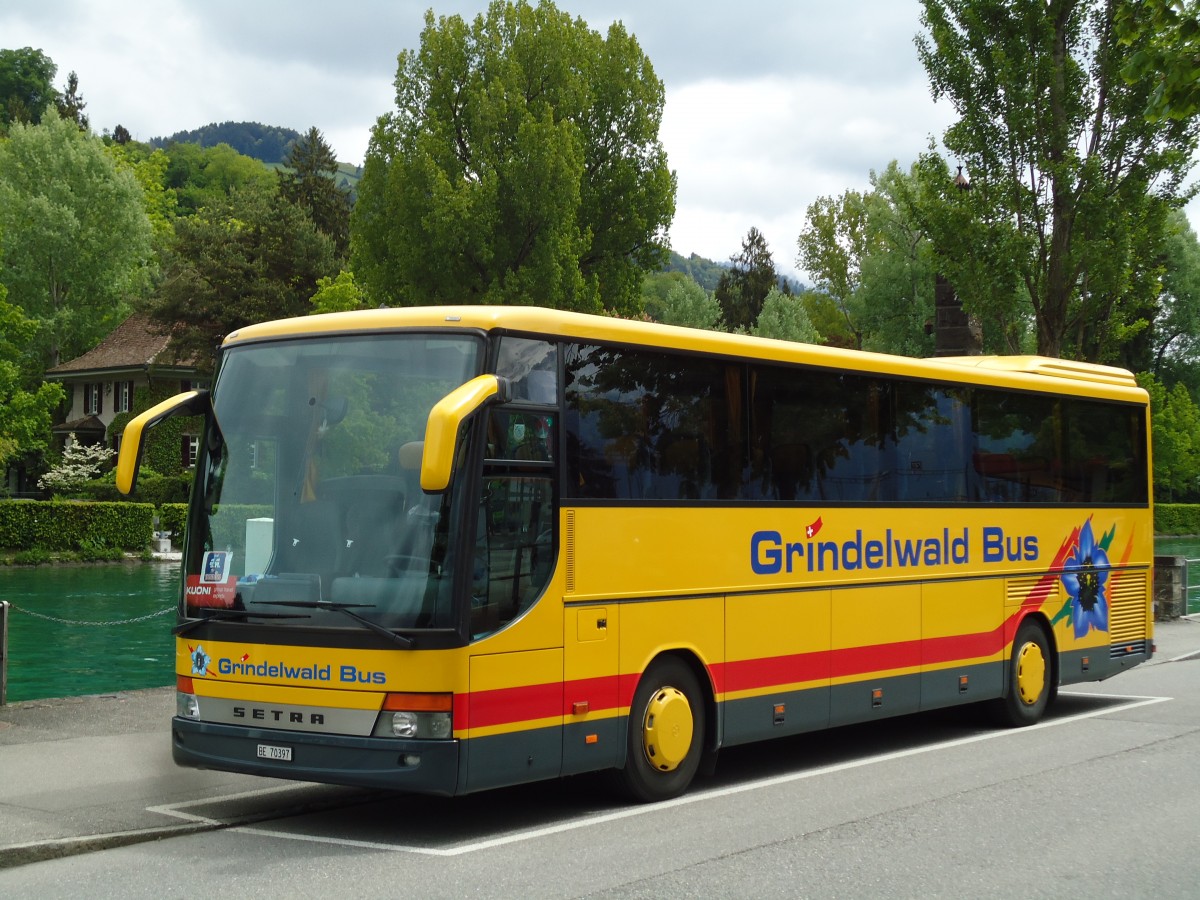 (144'521) - AVG Grindelwald - Nr. 23/BE 70'397 - Setra am 24. Mai 2013 bei der Schiffl�ndte Thun