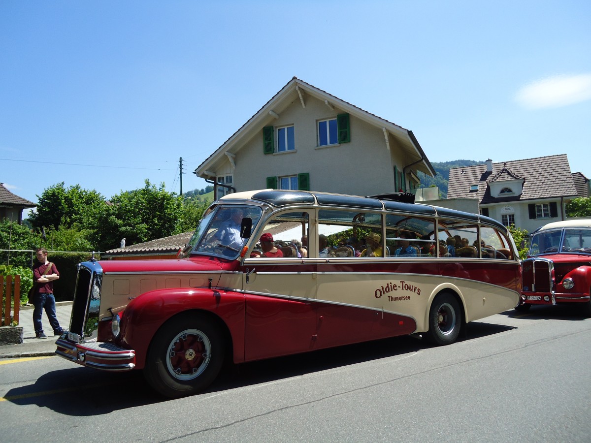 (145'139) - Reusser, Thun - BE 8484 - Saurer/R&J (ex H�sler, Menziken) am 16. Juni 2013 in Thun, Garage STI