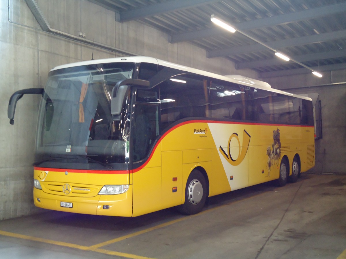 (145'203) - PostAuto Graub�nden - GR 56'450 - Mercedes (ex PostAuto Wallis) am 17. Juni 2013 in Chur, Garage 
