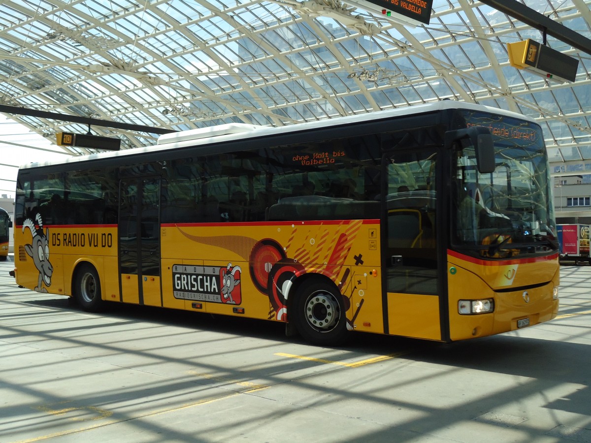 (145'254) - PostAuto Graub�nden - GR 162'972 - Irisbus am 17. Juni 2013 in Chur, Postautostation