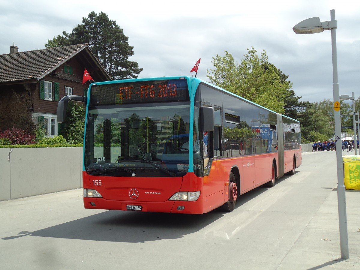 (145'479) - VB Biel - Nr. 155/BE 666'155 - Mercedes am 23. Juni 2013 in Biel, Schiffl�ndte