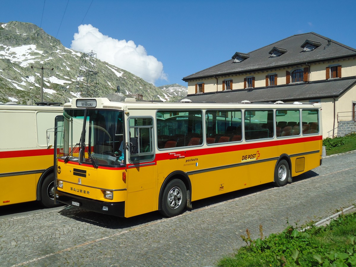 (145'844) - Zimmermann, Kerns - LU 91'278 U - Saurer/R&J (ex Amstein, Willisau; ex Thepra, Stans Nr. 17; ex Gowa, Stans Nr. 17) am 20. Juli 2013 in Gotthard, Passh�he