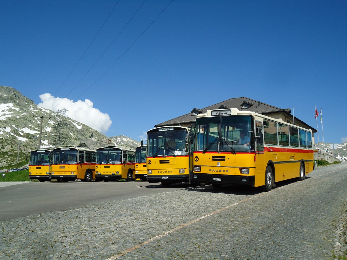 (145'845) - Zimmermann, Kerns - LU 91'278 U - Saurer/R&J (ex Amstein, Willisau; ex Thepra, Stans Nr. 17; ex Gowa, Stans Nr. 17) am 20. Juli 2013 in Gotthard, Passh�he