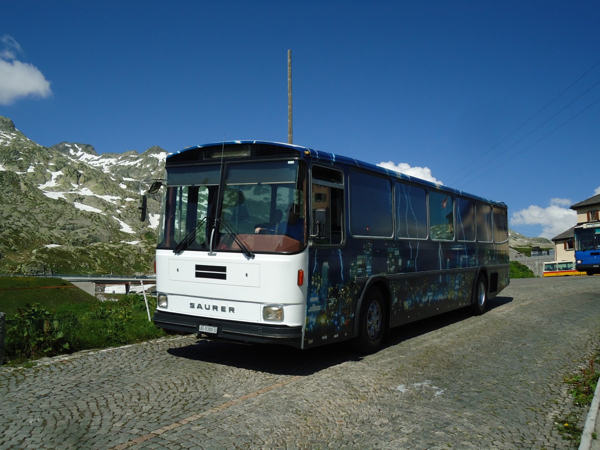 (145'852) - Gloor, Staufen - AG 9380 U - Saurer/Hess (ex ALMAT, Tagelswangen; ex P 26'516) am 20. Juli 2013 in Gotthard, Passh�he