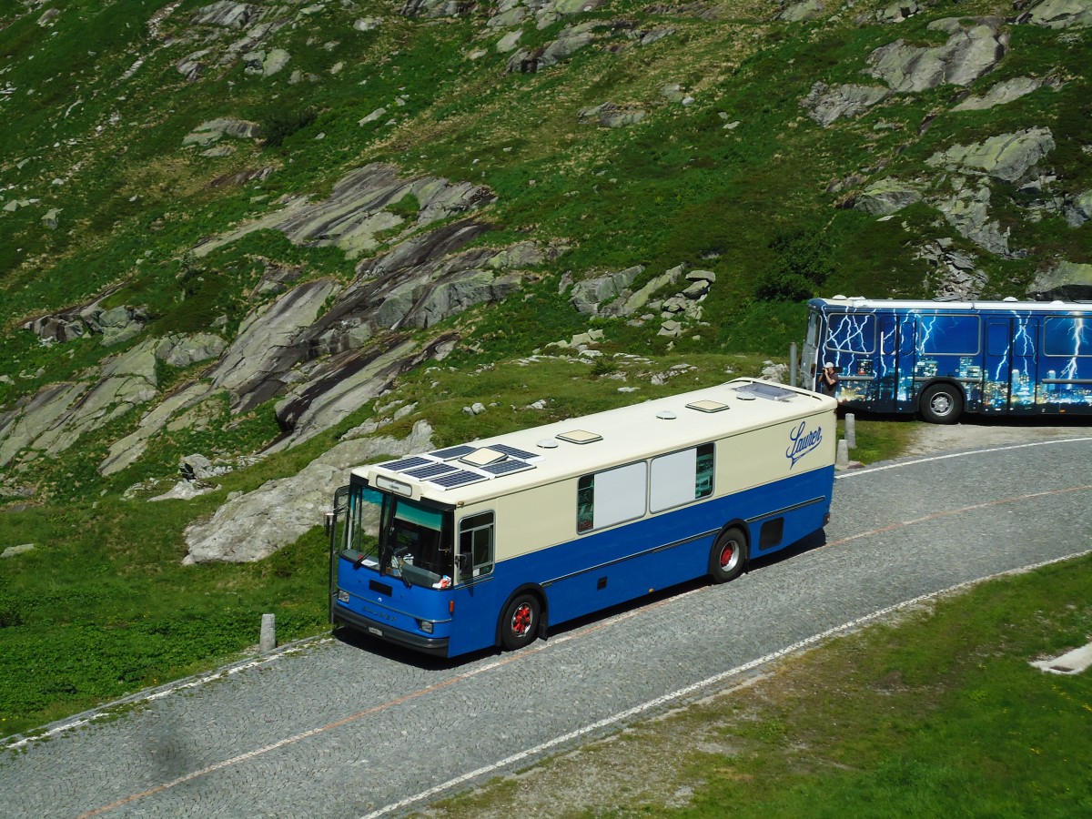 (145'867) - Hauser, W�denswil - ZH 203'215 - Saurer/R&J (ex Bucher, Gr�t; ex P 25'648) am 20. Juli 2013 in Gotthard, Alte Tremolastrasse