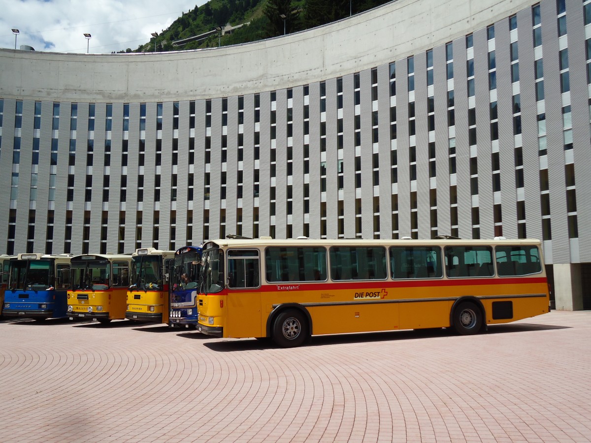 (145'929) - Gautschi, Suhr - AG 6835 - Saurer/T�scher (ex L�tscher, Neuheim Nr. 200; ex Cartek, Regensdorf; ex P 25'822) am 20. Juli 2013 in Airolo, Caserna