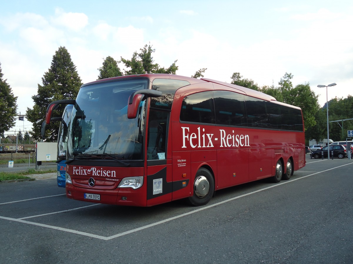 (146'299) - Aus Deutschland: Felix-Reisen, K�ln - Nr. 3/K-MA 5591 - Mercedes am 14. August 2013 in Thun, Seestrasse