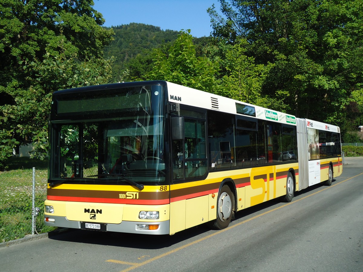 (146'407) - STI Thun - Nr. 88/BE 572'088 - MAN am 17. August 2013 bei der Schiffl�ndte Thun