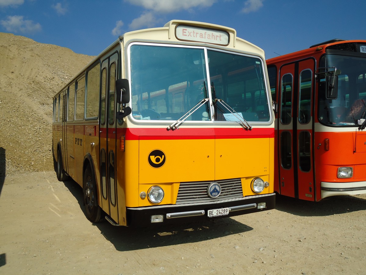 (146'563) - Zimmermann, Niederwangen - BE 24'289 - Saurer/T�scher (ex P 24'632) am 31. August 2013 in Niederbipp, Saurertreffen