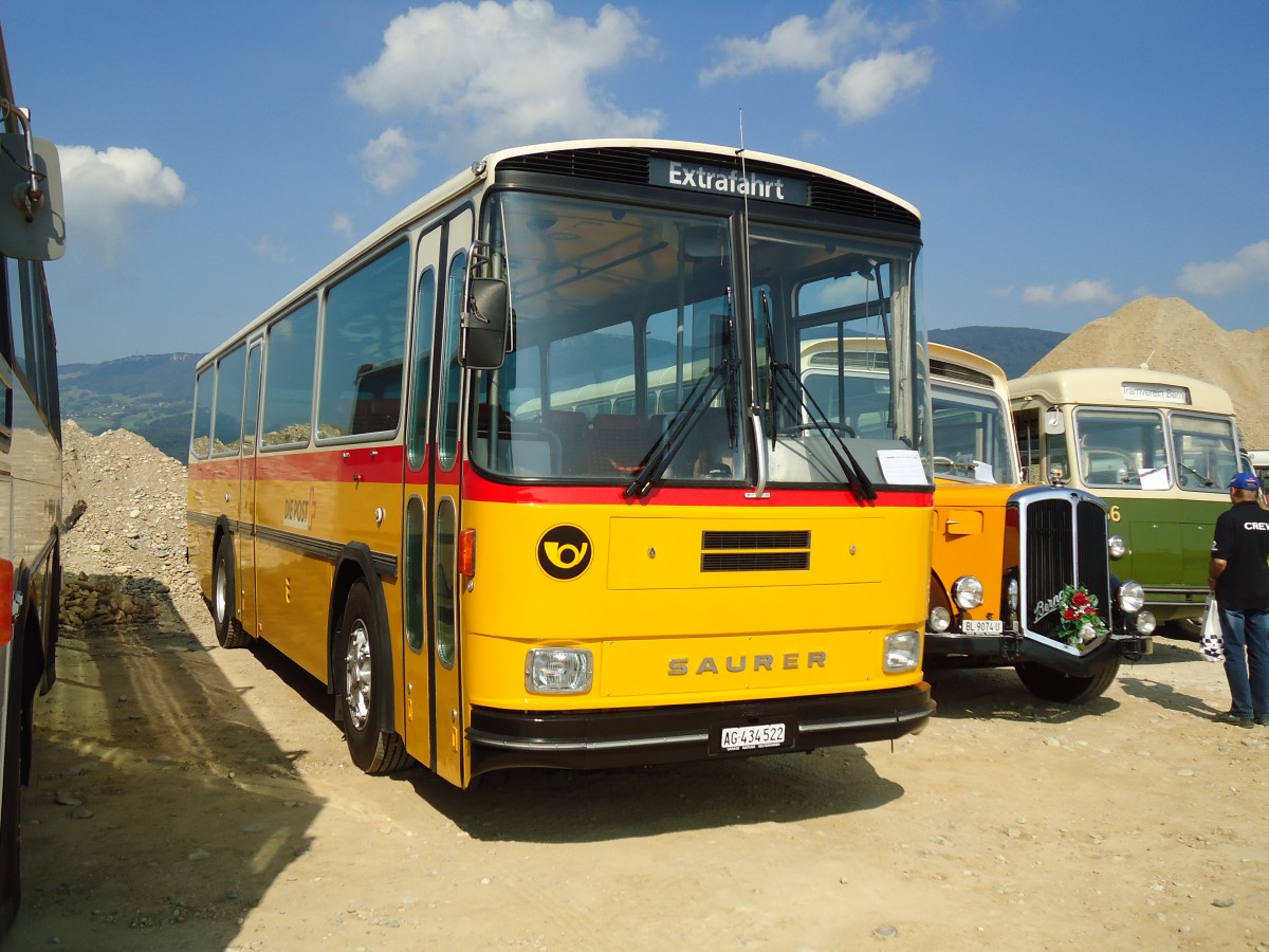 (146'599) - Marugg, Gelterkinden - AG 434'522 - Saurer/Hess (ex D�rfelt, D-Gahlenz; ex P 24'254) am 31. August 2013 in Niederbipp, Saurertreffen