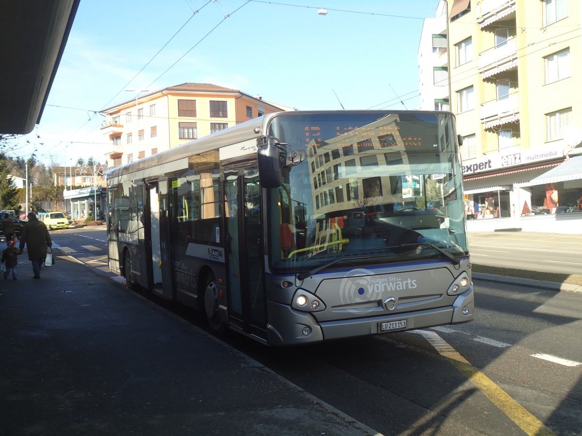 (148'546) - AAGR Rothenburg - Nr. 55/LU 213'153 - Irisbus am 27. Dezember 2013 in Emmenbr�cke, Sprengi