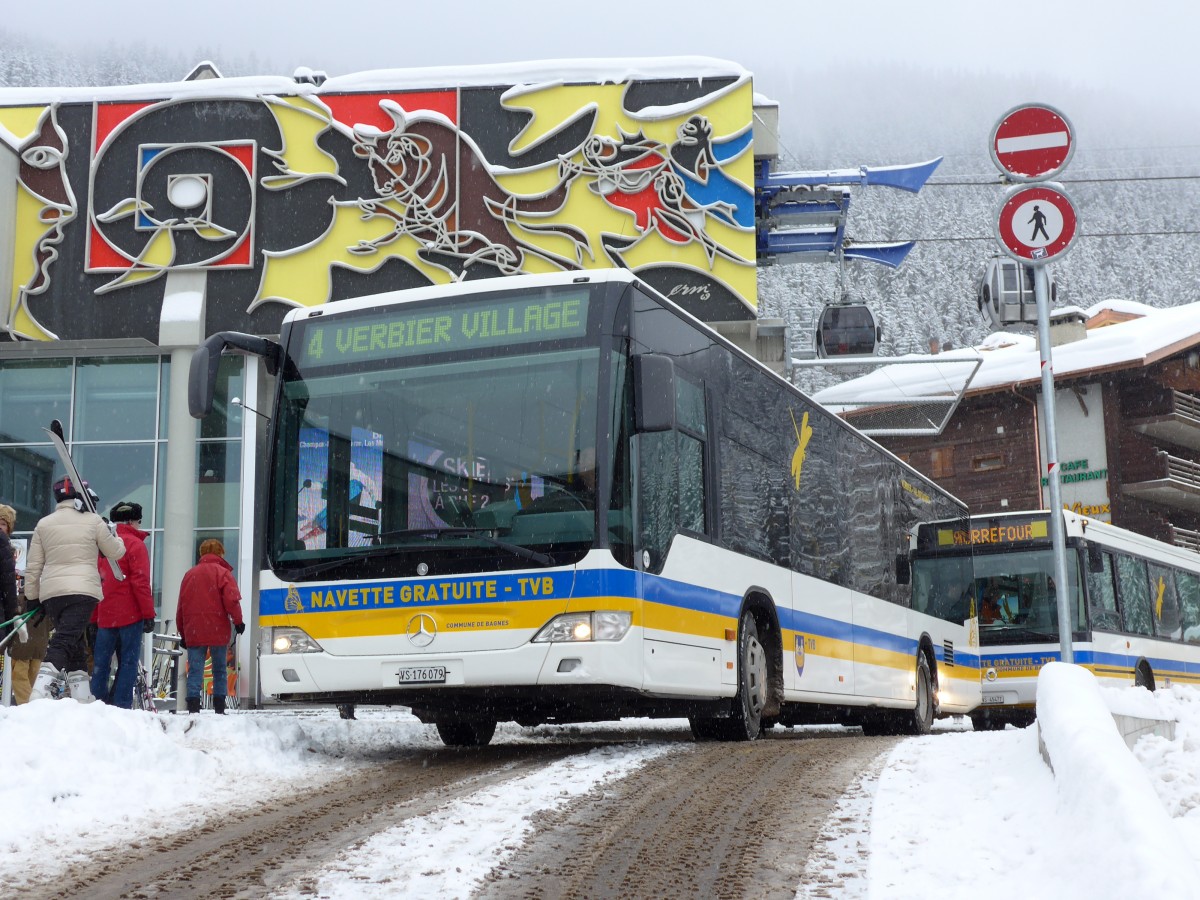 (148'725) - TMR Martigny - Nr. 101/VS 176'079 - Mercedes am 2. Februar 2014 in Verbir, M�dran