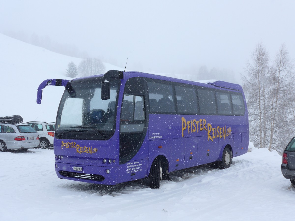 (149'079) - Pfister, Waldkirch - SG 232'310 - Temsa am 1. M�rz 2014 in Obersaxen, Meierhof Talstation