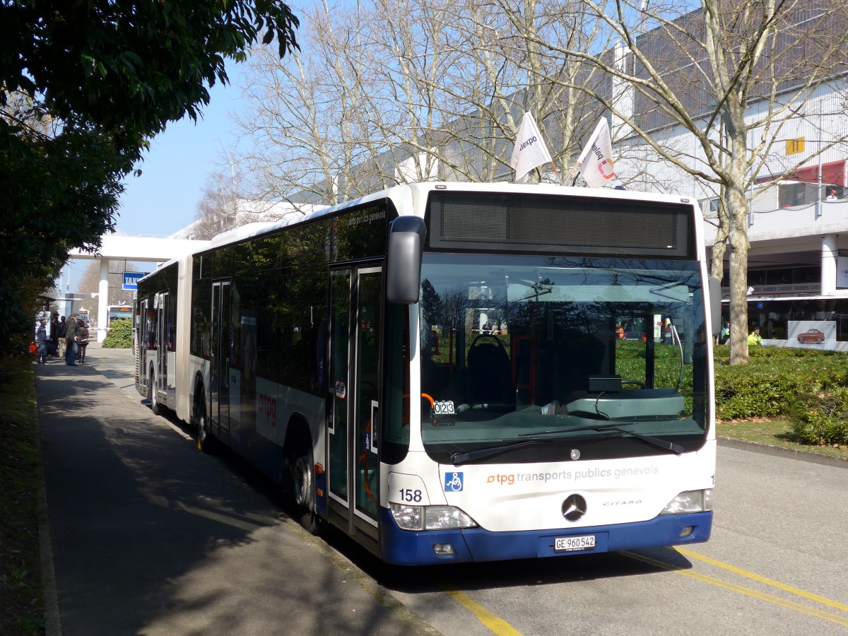 (149'225) - TPG Gen�ve - Nr. 158/GE 960'542 - Mercedes am 9. M�rz 2014 in Gen�ve, Palexpo