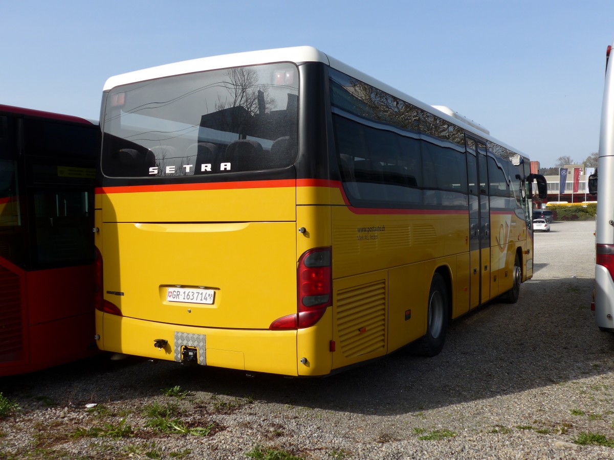 (149'533) - Mark, Andeer - GR 163'714 - Setra (ex GR 8809) am 31. M�rz 2014 in Kloten, EvoBus