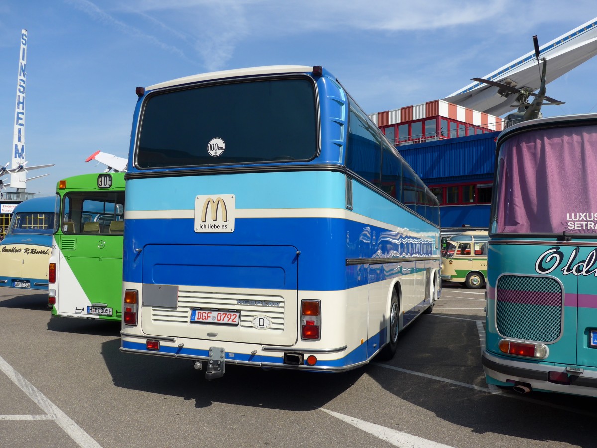 (149'821) - McDonald's, M�nchen (Auw�rter) - DGF 0792 - Neoplan am 25. April 2014 in Sinsheim, Museum