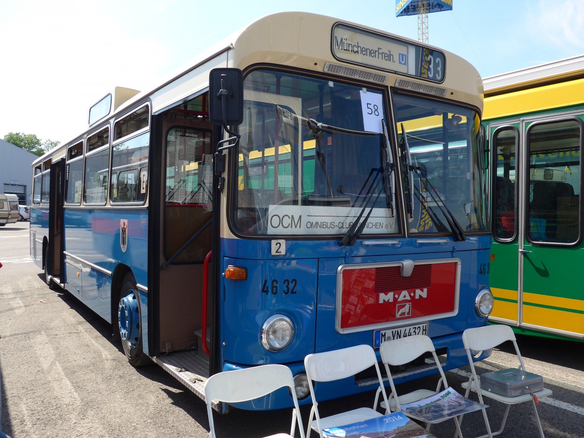 (149'850) - MVG M�nchen (OCM) - Nr. 4632/M-YN 4432H - MAN am 25. April 2014 in Sinsheim, Museum