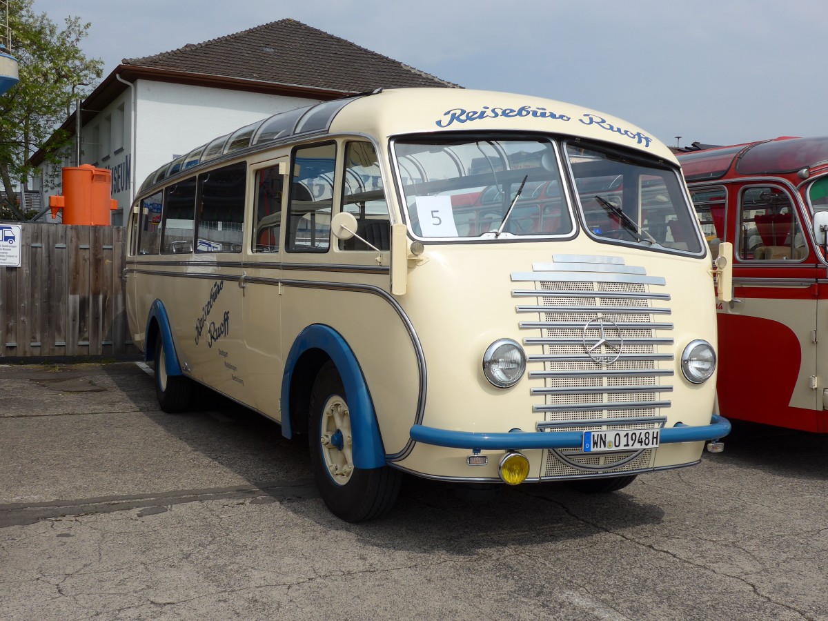 (150'288) - Ruoff, Stuttgart - WN-O 1948H - Mercedes/Auw�rter am 26. April 2014 in Speyer, Technik-Museum